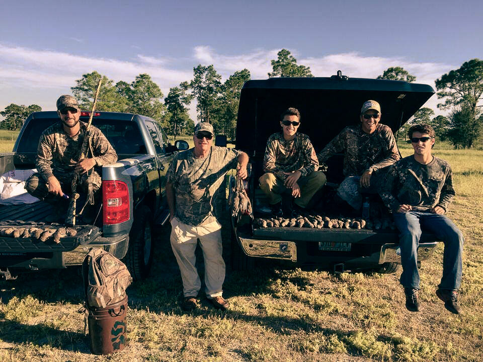 Dove hunting over millet fields with Everglades Adventures