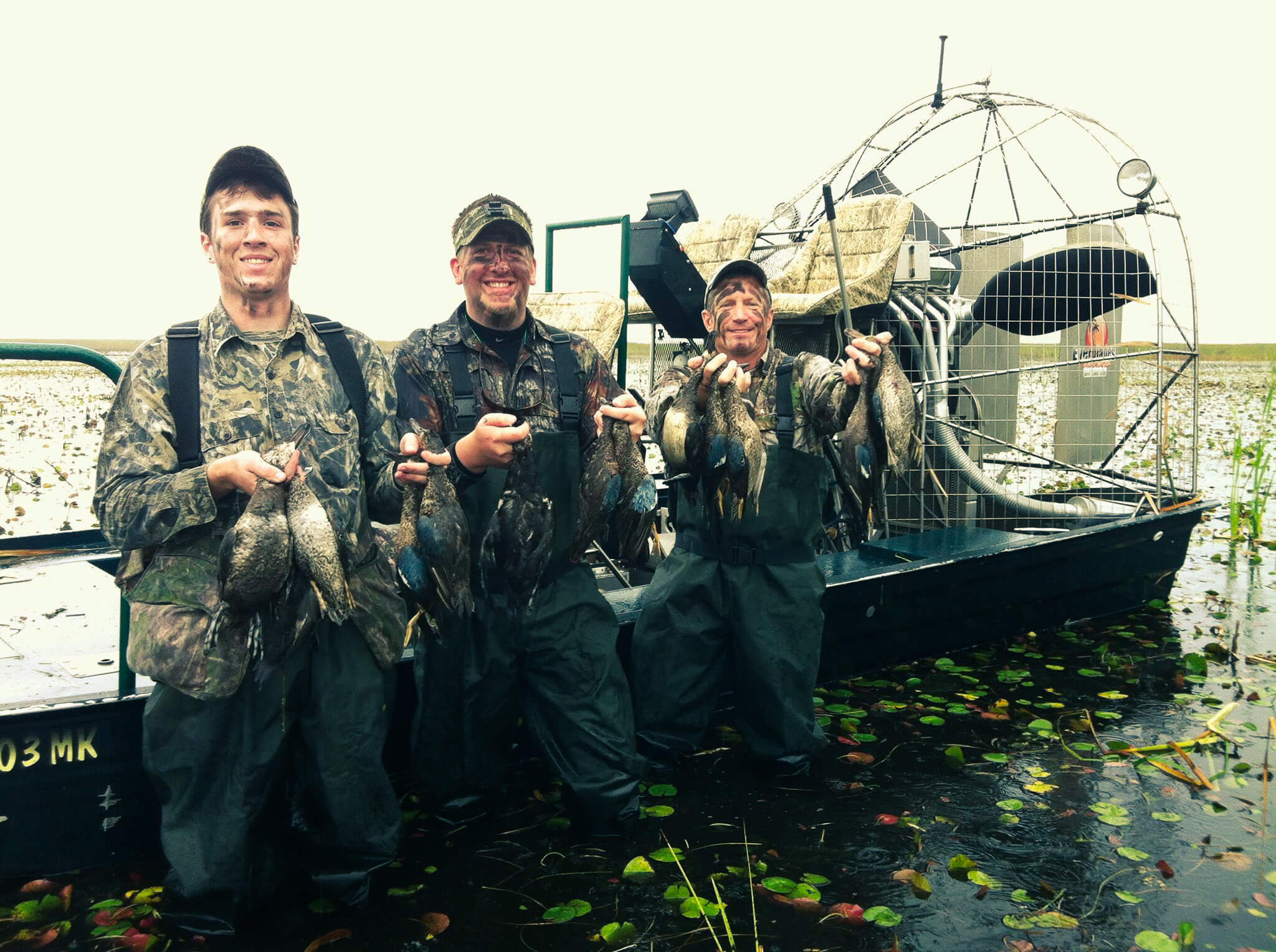 Duck hunt in the private wetlands of South Florida